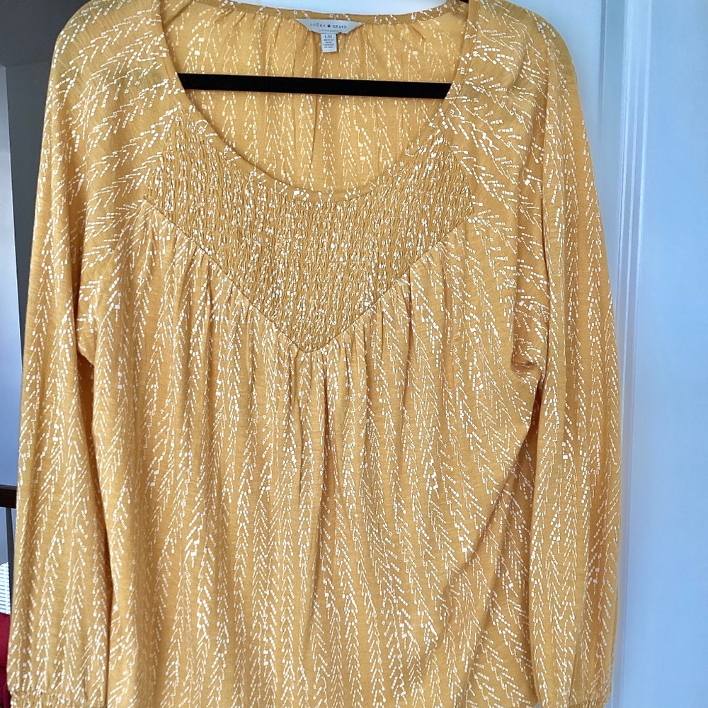Lucky Brand soft boho style flowy top